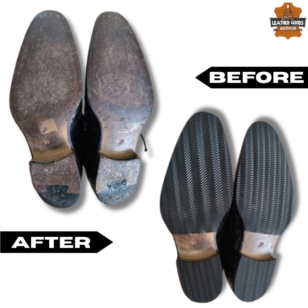 Torn Shoe Upper Fix before repair
